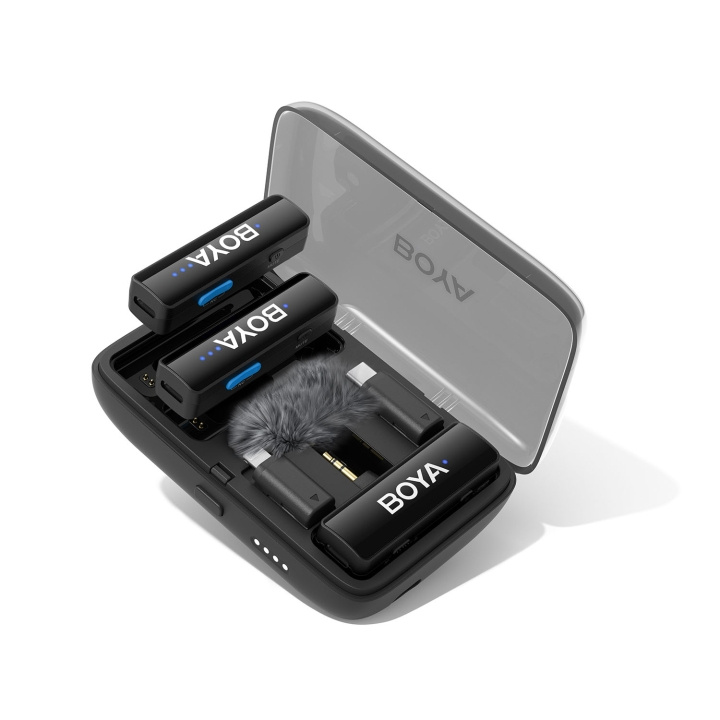 BOYA Microphone BOYALINK V2.0 3.5mm Wireless X2 System Lightning USB-C in the group HOME ELECTRONICS / Audio & Picture / Handheld Microphones at TP E-commerce Nordic AB (D15814)