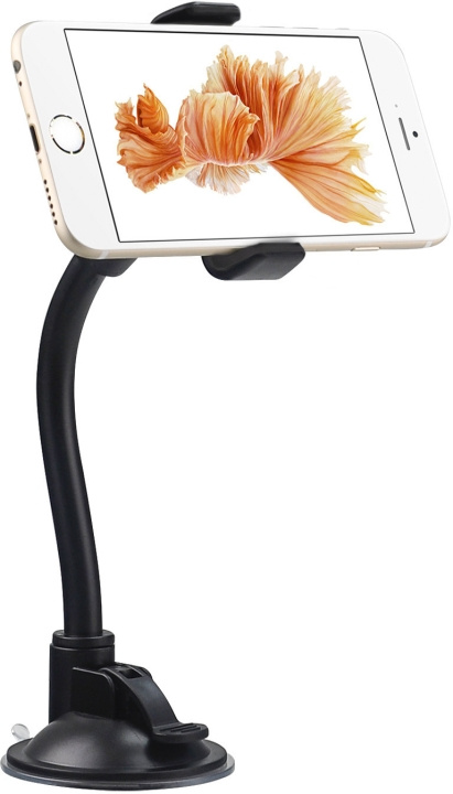 FoneKit Windshield car holder with swan neck in the group CAR / Car holders / Car holder smartphone at TP E-commerce Nordic AB (D15851)