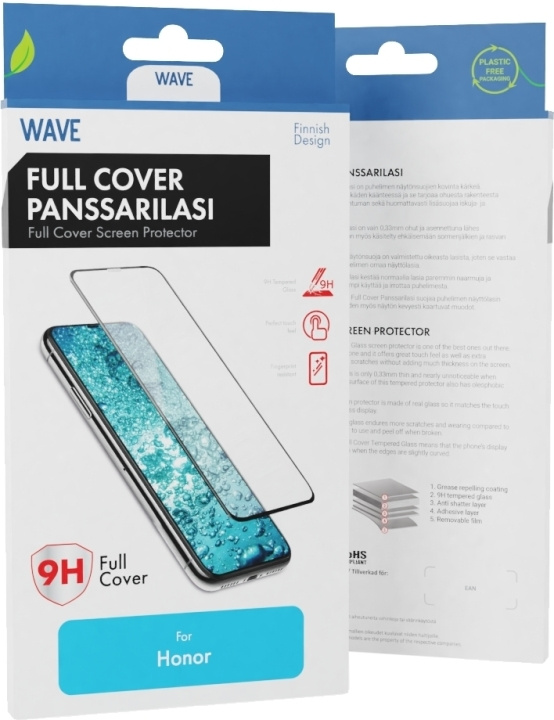 Wave Full Cover armoured glass, Honor 20 / Honor 20 Pro / Huawei Nova 5T, black in the group SMARTPHONE & TABLETS / Phone cases / Huawei/Honor at TP E-commerce Nordic AB (D15893)