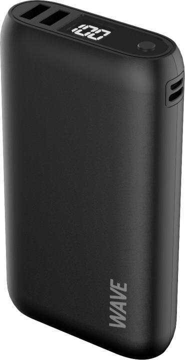 Wave Extrapower Powerbank, 20 000 mAh, black in the group SMARTPHONE & TABLETS / Chargers & Cables / Powerbanks at TP E-commerce Nordic AB (D15969)