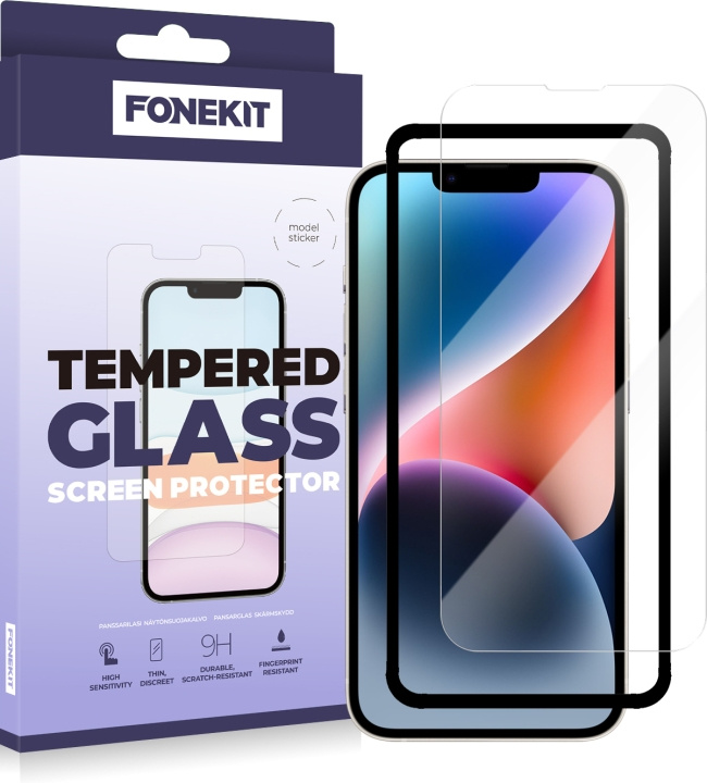 FoneKit armoured glass, iPhone 14 / 13 / 13 Pro in the group SMARTPHONE & TABLETS / Phone cases / Apple / iPhone 14 at TP E-commerce Nordic AB (D16028)