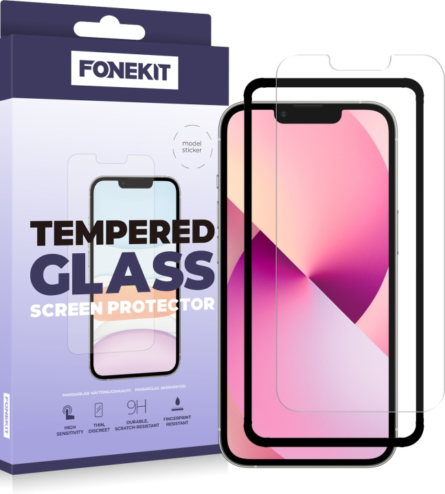 FoneKit armoured glass, iPhone 13 Mini in the group SMARTPHONE & TABLETS / Phone cases / Apple / iPhone 13 Mini at TP E-commerce Nordic AB (D16029)