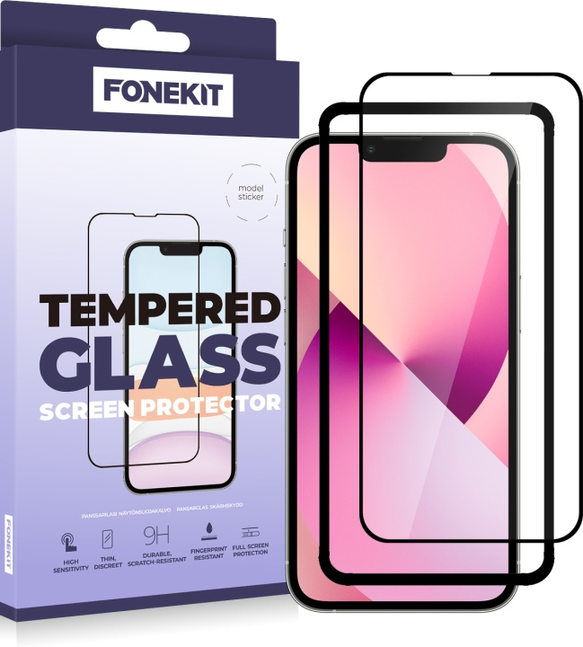 FoneKit Full Cover, iPhone 13 mini, black in the group SMARTPHONE & TABLETS / Phone cases / Apple / iPhone 13 Mini at TP E-commerce Nordic AB (D16036)