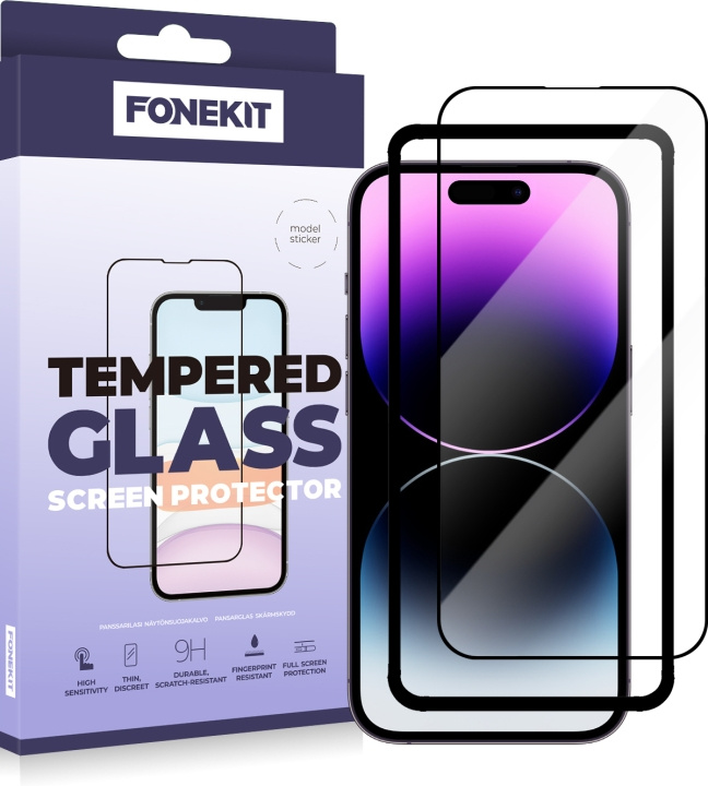 FoneKit Full Cover, iPhone 14 Pro Max, black in the group SMARTPHONE & TABLETS / Phone cases / Apple / iPhone 14 at TP E-commerce Nordic AB (D16049)