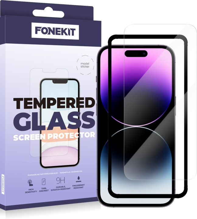 FoneKit armoured glass, iPhone 14 Pro Max in the group SMARTPHONE & TABLETS / Phone cases / Apple / iPhone 14 at TP E-commerce Nordic AB (D16051)