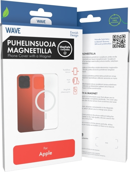Wave MagSafe compatible protective case, iPhone 14, transparent in the group SMARTPHONE & TABLETS / Phone cases / Apple / iPhone 14 at TP E-commerce Nordic AB (D16069)