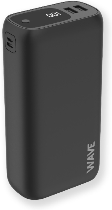 Wave Ultrapower backup power supply, 30 000 mAh, black in the group SMARTPHONE & TABLETS / Chargers & Cables / Powerbanks at TP E-commerce Nordic AB (D16201)