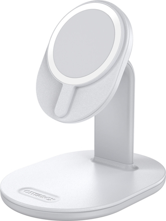 Otterbox MagSafe wireless charging table stand, white in the group SMARTPHONE & TABLETS / Chargers & Cables / Wireless Qi chargers at TP E-commerce Nordic AB (D16213)