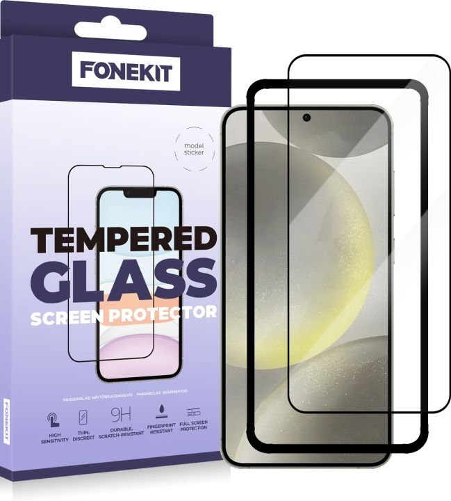 FoneKit Full Cover, Samsung Galaxy S24, black in the group SMARTPHONE & TABLETS / Phone cases / Samsung at TP E-commerce Nordic AB (D16263)