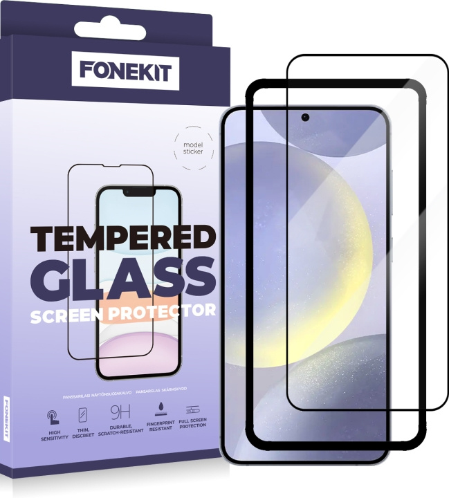 FoneKit Full Cover, Samsung Galaxy S24+, black in the group SMARTPHONE & TABLETS / Phone cases / Samsung at TP E-commerce Nordic AB (D16264)