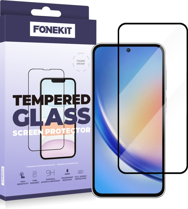FoneKit Full Cover, Samsung Galaxy A55, black in the group SMARTPHONE & TABLETS / Phone cases / Samsung at TP E-commerce Nordic AB (D16326)