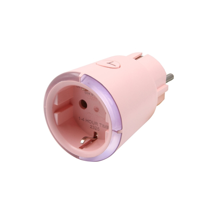 CAPiDi Safety Timer 1-4h Pink in the group HOME, HOUSEHOLD & GARDEN / Electricity & Lighting / Timers at TP E-commerce Nordic AB (D16457)