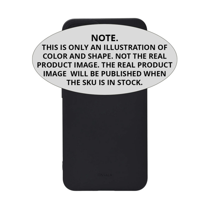 Onsala Phone Case Samsung S25 Edge Back Silicone Touch Recycled Black in the group SMARTPHONE & TABLETS / Phone cases / Samsung at TP E-commerce Nordic AB (D16472)
