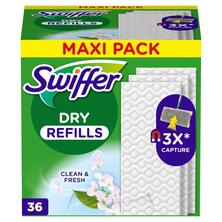 Swiffer Refilldukar 36 st torra med doft in the group HOME, HOUSEHOLD & GARDEN / Cleaning products / Other cleaning accessories at TP E-commerce Nordic AB (D16493)