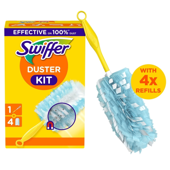 Swiffer Duster Kit +4st refiller in the group HOME, HOUSEHOLD & GARDEN / Cleaning products / Other cleaning accessories at TP E-commerce Nordic AB (D16500)