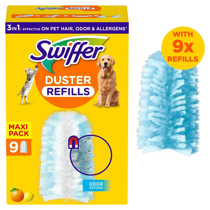 Swiffer Dammvippa refiller 9st Husdjur in the group HOME, HOUSEHOLD & GARDEN / Cleaning products / Other cleaning accessories at TP E-commerce Nordic AB (D16501)