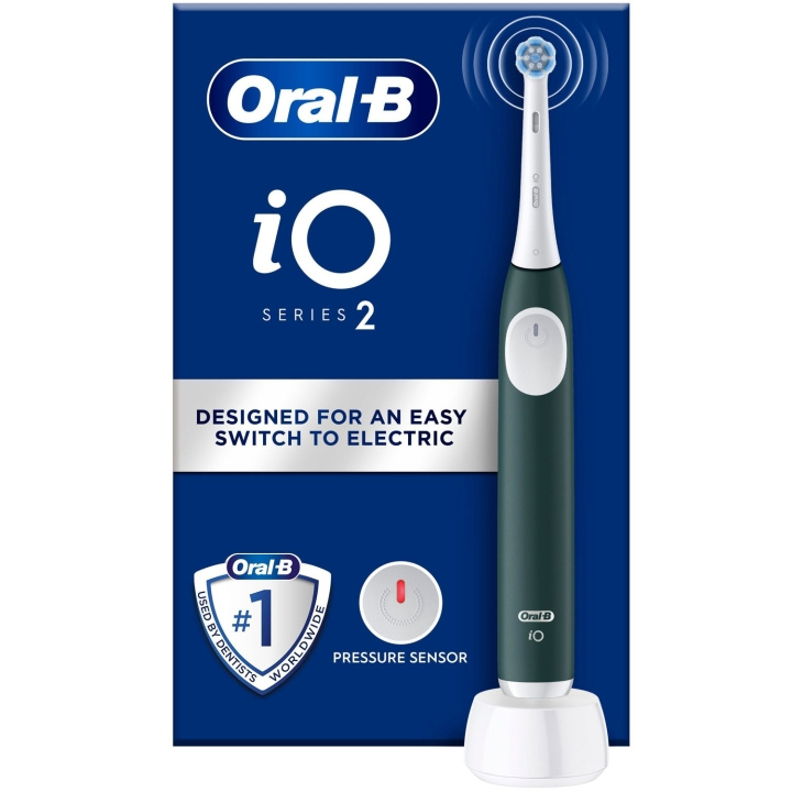 Oral B Eltandborste iO2 Series Forest Green in the group BEAUTY & HEALTH / Oral care / Electric toothbrushes at TP E-commerce Nordic AB (D16506)