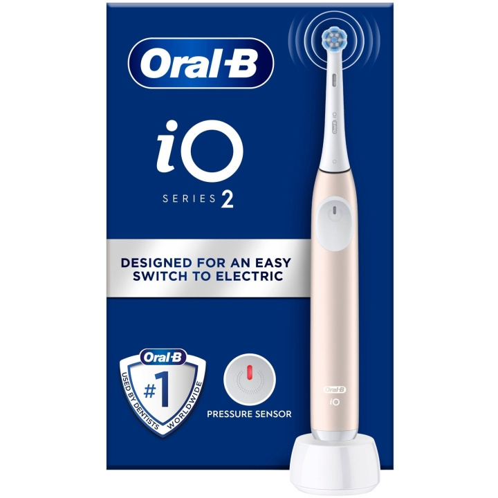 Oral B Eltandborste iO2 Series Calm Pink in the group BEAUTY & HEALTH / Oral care / Electric toothbrushes at TP E-commerce Nordic AB (D16507)