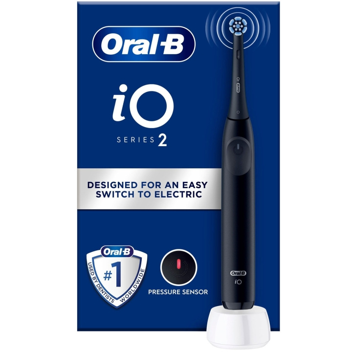 Oral B Eltandborste iO2 Series Night Black in the group BEAUTY & HEALTH / Oral care / Electric toothbrushes at TP E-commerce Nordic AB (D16508)