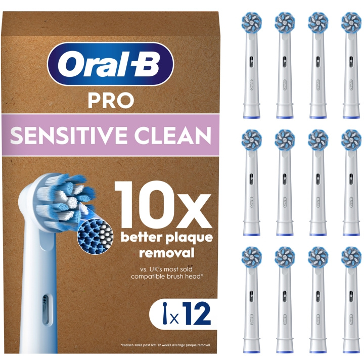 Oral B Borsthuvud Sensitive Clean 12st in the group BEAUTY & HEALTH / Oral care / Accessories for electric toothbrushes at TP E-commerce Nordic AB (D16535)