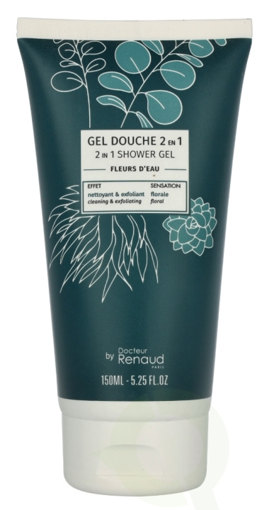 Dr. Renaud 2-In-1 Exfoliating Shower Gel 150 ml Water Flowers in the group BEAUTY & HEALTH / Skin care / Body health / Bath & Shower gels at TP E-commerce Nordic AB (D16608)