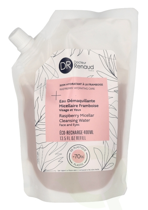 Dr. Renaud Raspberry Micellar Cleansing Water - Refill 400 ml Face And Eyes in the group BEAUTY & HEALTH / Skin care / Face / Day cream at TP E-commerce Nordic AB (D16611)