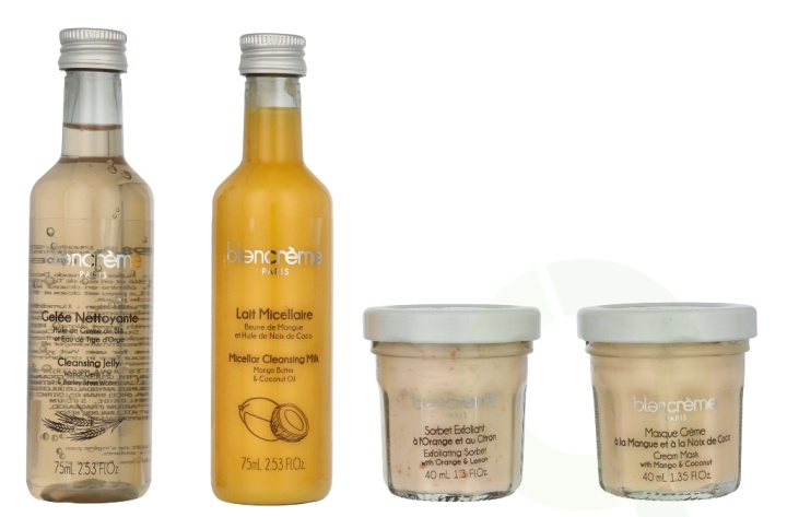 Blancreme Hydration Routine Set 230 ml Micellar Cleansing Milk 75ml/Cleansing Jelly 75ml/Cream Mask 40ml/Exfoliating Sorbet 40ml in the group BEAUTY & HEALTH / Gift sets / Gift sets for her at TP E-commerce Nordic AB (D16663)
