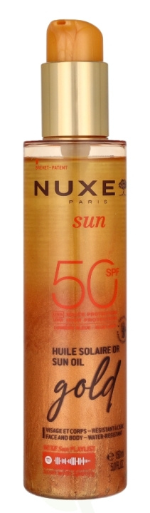 Nuxe Sun High Protection Gold Sun Oil SPF50 150 ml in the group BEAUTY & HEALTH / Skin care / Tanning / Sunscreen at TP E-commerce Nordic AB (D16739)