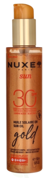 Nuxe Sun High Protection Gold Sun Oil SPF30 150 ml in the group BEAUTY & HEALTH / Skin care / Tanning / Sunscreen at TP E-commerce Nordic AB (D16740)