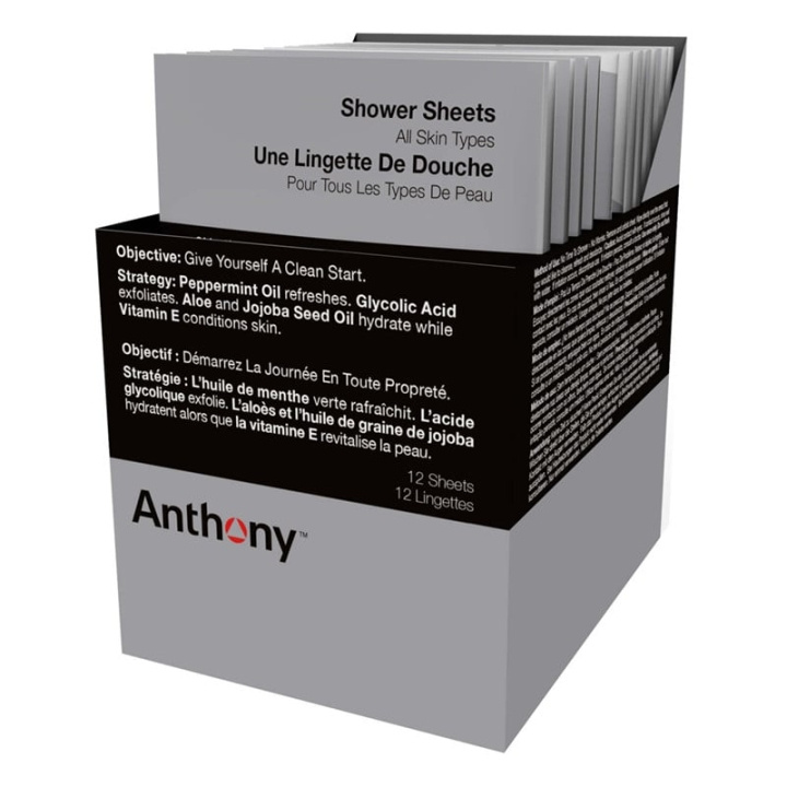 Anthony Shower Sheets 12 Pcs in the group BEAUTY & HEALTH / Skin care / Face / Cleaning at TP E-commerce Nordic AB (D16888)