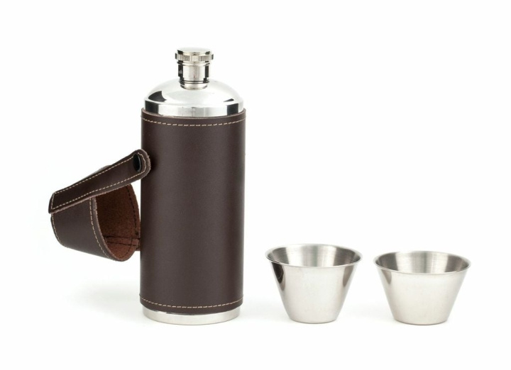 Kikkerland Flask Leather (BA58) in the group Sport, leisure & Hobby / Outdoor recreation / Thermoses & Water Bottles at TP E-commerce Nordic AB (D16926)