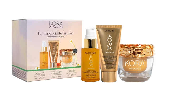 KORA Organics Turmeric Brightening Trio Gift Box in the group BEAUTY & HEALTH / Gift sets / Gift sets for her at TP E-commerce Nordic AB (D16939)