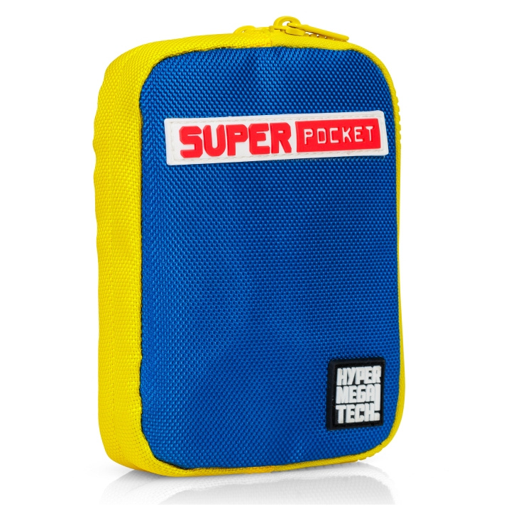 Blaze Evercade Hmt Super Pocket Fabric Case - Blue/Yellow in the group HOME ELECTRONICS / Game consoles & Accessories / Other games at TP E-commerce Nordic AB (D16971)