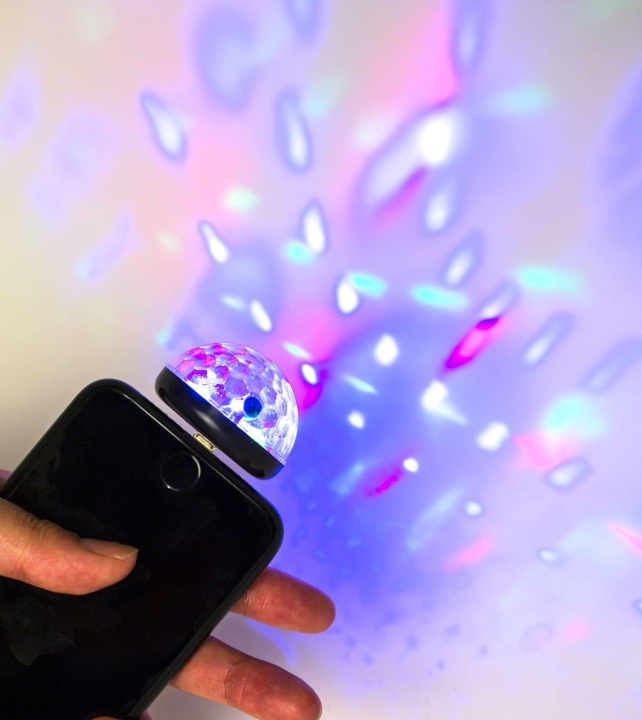 Kikkerland Black Phone Disco Light (US173-BK-EU) in the group Sport, leisure & Hobby / Fun stuff / Fun stuff at TP E-commerce Nordic AB (D16998)