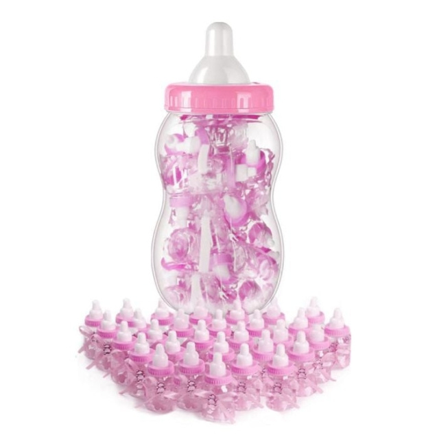 MikaMax Baby Bottle Pink - 24pcs in the group TOYS, KIDS & BABY PRODUCTS / Eat & Drink / Baby bottle & Accessories at TP E-commerce Nordic AB (D17043)