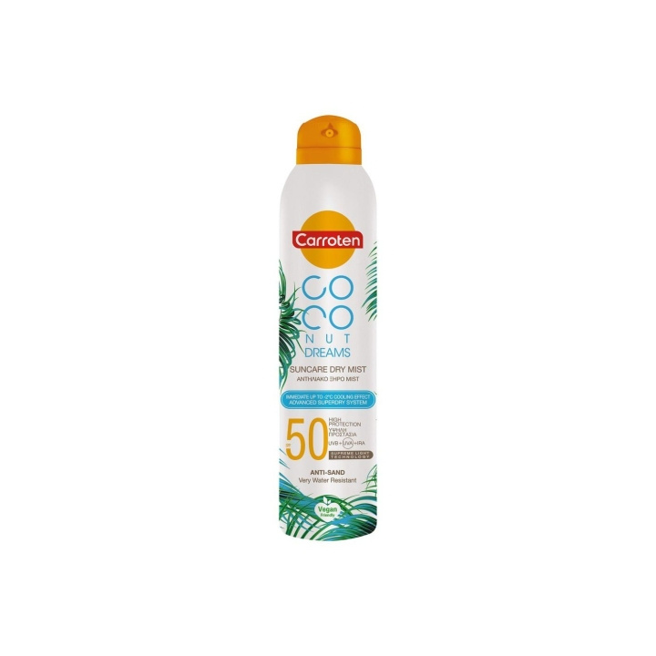 Carroten Carroten Dry Mist SPF 50 Coconut Dreams 200 ml in the group BEAUTY & HEALTH / Skin care / Tanning / Sunscreen at TP E-commerce Nordic AB (D17056)