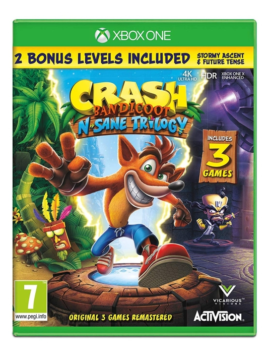 Crash Bandicoot - N\'Sane Trilogy Remastered (XONE) in the group HOME ELECTRONICS / Game consoles & Accessories / Xbox One / Games at TP E-commerce Nordic AB (D17172)