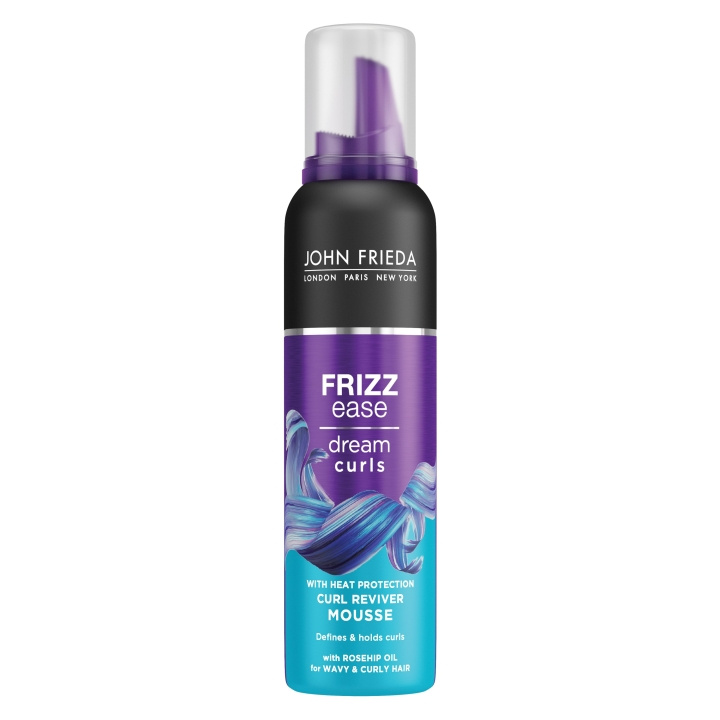 John Frieda Frizz Ease Dream Curls Curl Reviver Mousse - 200 ml in the group BEAUTY & HEALTH / Hair & Styling / Hair styling / Hair mousse at TP E-commerce Nordic AB (D17237)
