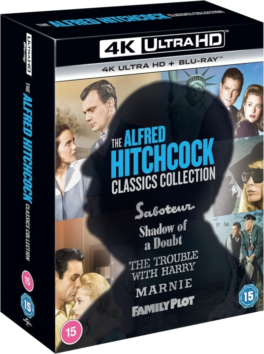 Alfred Hitchcock Classics Collection 2 (5 Films) 4K Ultra HD + Blu-Ray in the group HOME ELECTRONICS / Audio & Picture / TV & Accessories / Movies / Blu-ray at TP E-commerce Nordic AB (D17265)