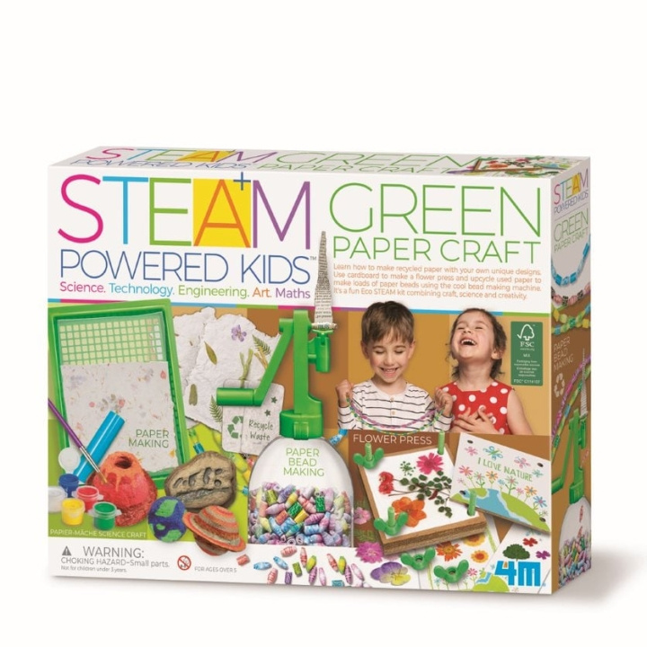 4M STEAM POWERED KIDS / Green Paper craft (4M-05542) in the group TOYS, KIDS & BABY PRODUCTS / Toys / Crafts at TP E-commerce Nordic AB (D17273)