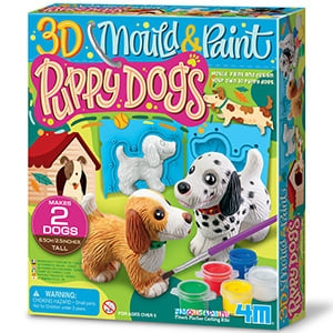 4M Mould and Paint, 3D Puppy Dogs - (4M-04784) in the group TOYS, KIDS & BABY PRODUCTS / Toys / Crafts at TP E-commerce Nordic AB (D17278)