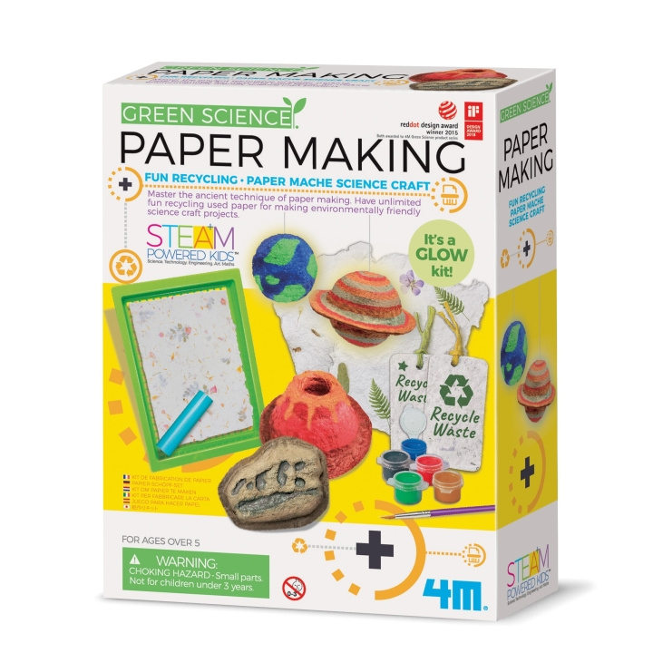4M Green Science - Paper Making (4M-03439) in the group TOYS, KIDS & BABY PRODUCTS / Toys / Experiment & DIY at TP E-commerce Nordic AB (D17282)