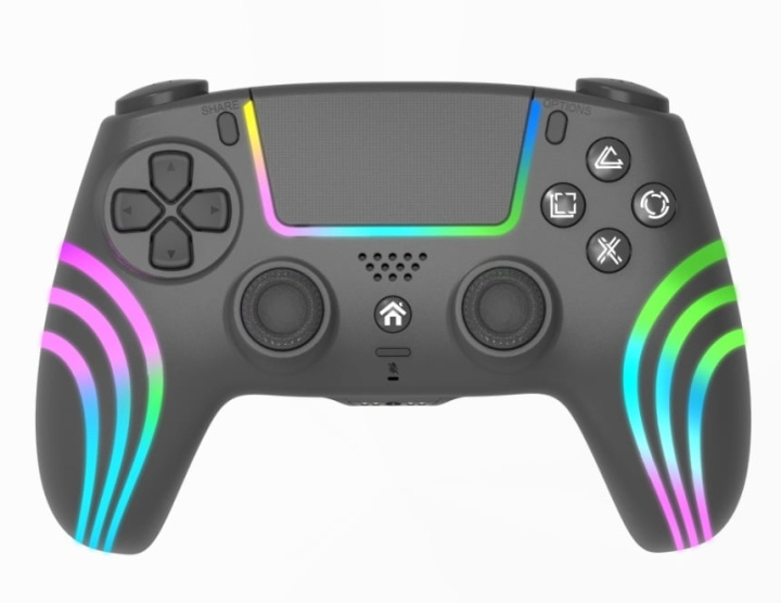 Deep Explorer Wireless Controller Black PS4 / PS3 / PC in the group HOME ELECTRONICS / Game consoles & Accessories / Sony PlayStation 4 at TP E-commerce Nordic AB (D17380)