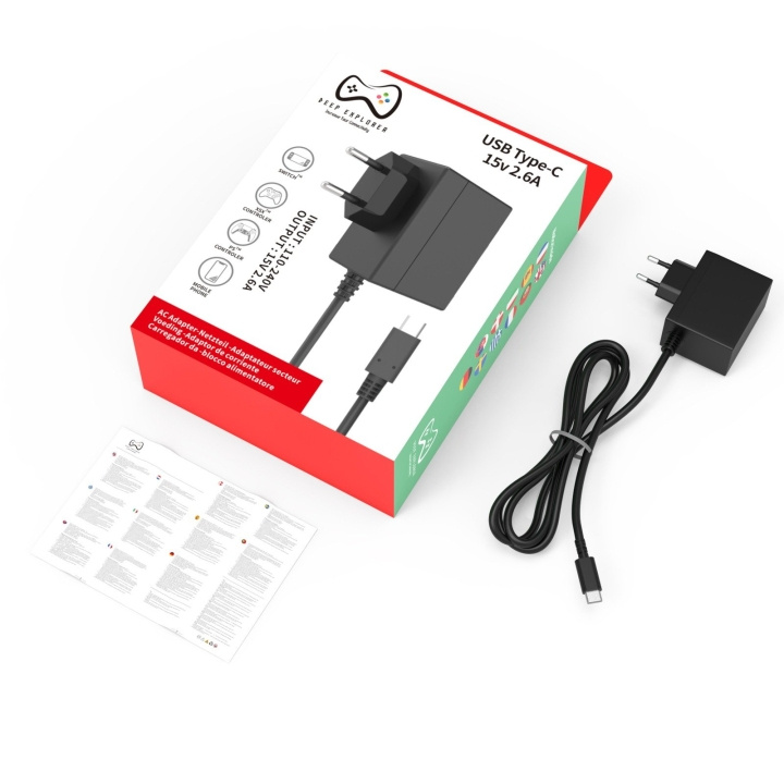 Deep Explorer Ac Power Usb Charger in the group HOME ELECTRONICS / Game consoles & Accessories / Nintendo Switch / Accessories at TP E-commerce Nordic AB (D17393)