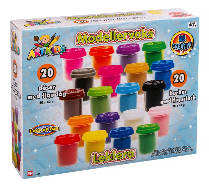 ArtKids 20 Cans Clay (32851) in the group TOYS, KIDS & BABY PRODUCTS / Toys / Clay, play sand and accessories at TP E-commerce Nordic AB (D17399)