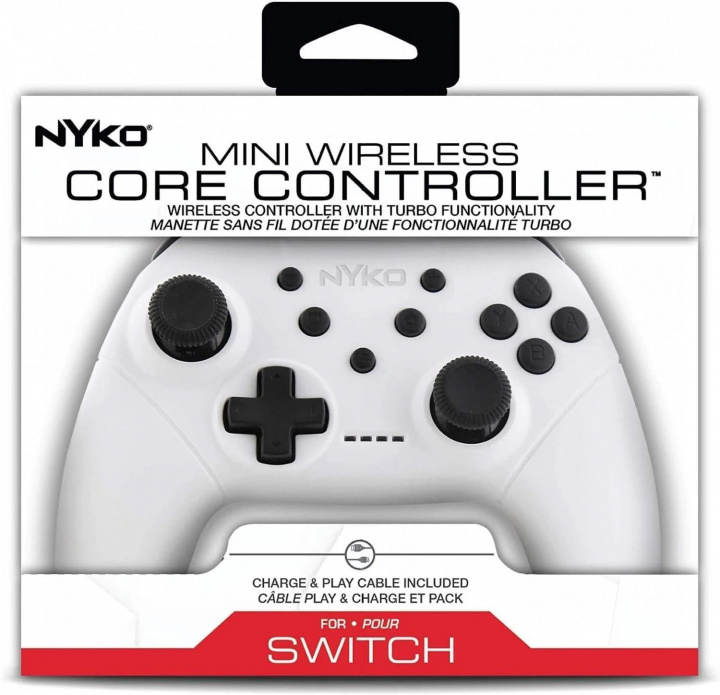 Nyko Mini Wireless Core Controller - White For Switch in the group HOME ELECTRONICS / Game consoles & Accessories / Nintendo Switch / Accessories at TP E-commerce Nordic AB (D17500)