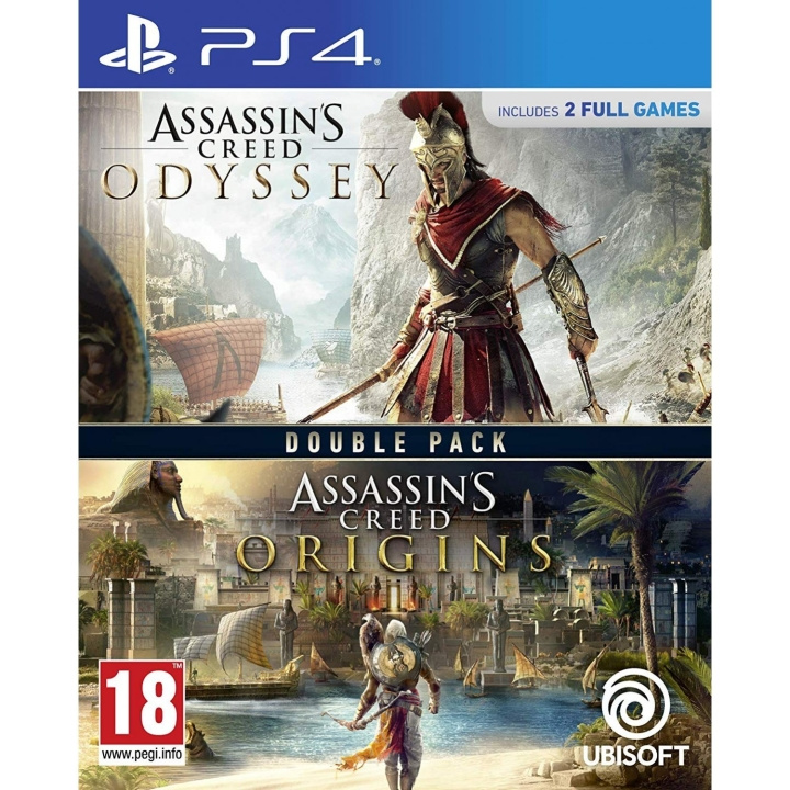 Assassin\'s Creed Origins & Odyssey (PS4) in the group HOME ELECTRONICS / Game consoles & Accessories / Sony PlayStation 4 / Games at TP E-commerce Nordic AB (D17545)