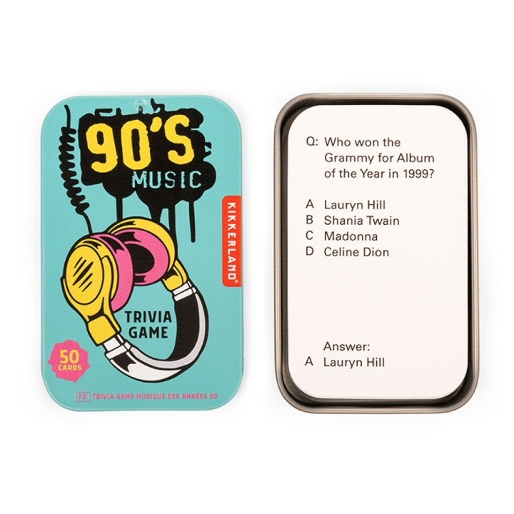Kikkerland 90\'s Music Trivia - (GG265) in the group TOYS, KIDS & BABY PRODUCTS / Games / Board games at TP E-commerce Nordic AB (D17594)