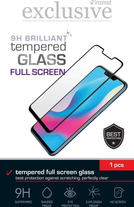 Insmat Full Screen Armoured Glass, Honor 90, black bezel in the group SMARTPHONE & TABLETS / Phone cases / Other models at TP E-commerce Nordic AB (D17986)