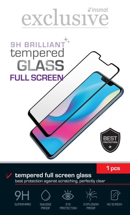 Insmat Full Screen Armoured Glass, OnePlus Nord CE 3 Lite, black in the group SMARTPHONE & TABLETS / Phone cases / OnePlus at TP E-commerce Nordic AB (D18012)